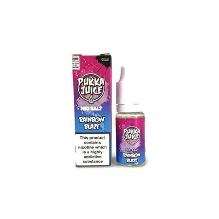 10MG Pukka Juice 10ML Flavoured Nic Salt (50VG/50PG) - Flavour: Rainbow Blaze