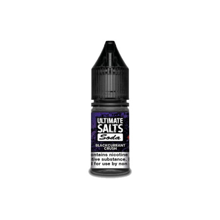 10MG Ultimate Puff Salts Soda 10ML Flavoured Nic Salts (50VG/50PG) - Flavour: Blackcurrant Crush