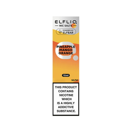 10mg ELFLIQ By Elf Bar 10ml Nic Salt (50VG/50PG) - Flavour: Pineapple Mango Orange