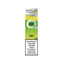 10mg ELFLIQ By Elf Bar 10ml Nic Salt (50VG/50PG) - Flavour: Sour Apple