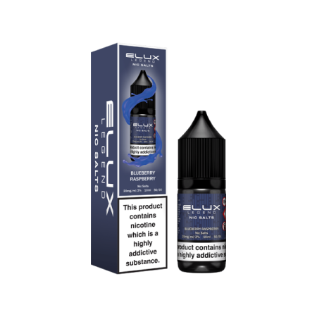 10mg Elux Legend 10ml Nic Salts (50VG/50PG) - Flavour: Blueberry Raspberry