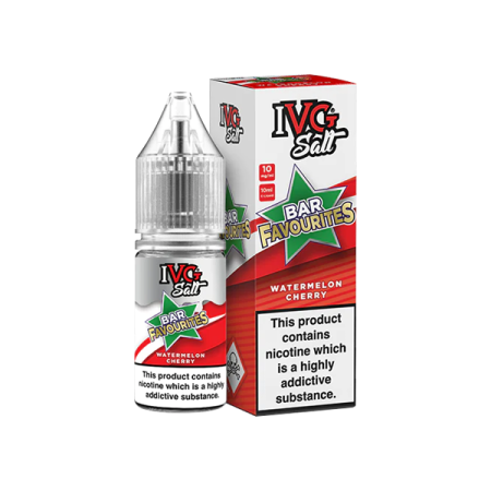 10mg I VG Bar Favourites 10ml Nic Salts (50VG/50PG) - Flavour: Watermelon Cherry