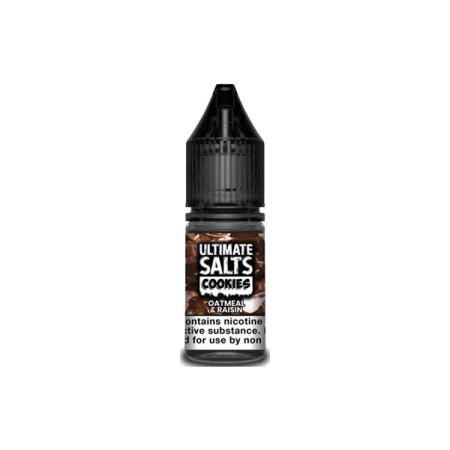 10mg Ultimate Puff Salts Cookies 10ML Flavoured Nic Salts (50VG/50PG) - Flavour: Oatmeal & Rasin