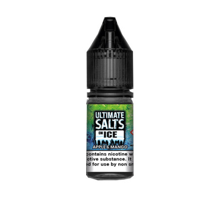 10mg Ultimate Puff Salts On Ice 10ml Flavoured Nic Salts (50VG/50PG) - Flavour: Apple & Mango