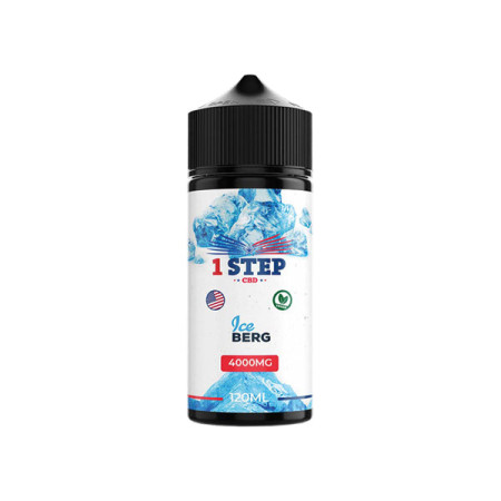 1 Step CBD 4000mg CBD E-liquid 120ml (BUY 1 GET 1 FREE) - Flavour: Ice Berg