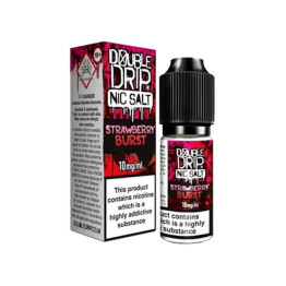 20MG Double Drip 10ML Flavoured Nic Salts E Liquid - Flavour: Strawberry Burst