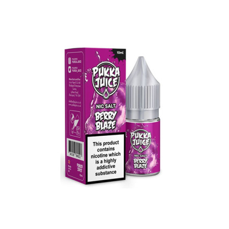 20MG Pukka Juice 10ML Flavoured Nic Salt (50VG/50PG) - Flavour: Berry Blaze