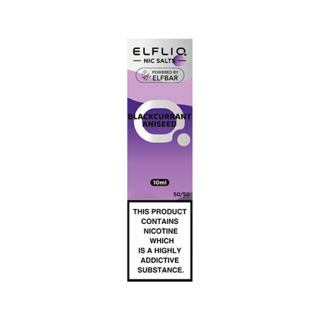 20mg ELFLIQ By Elf Bar 10ml Nic Salt (50VG/50PG) - Flavour: Blackcurrant Aniseed