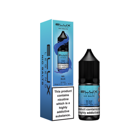 20mg Elux Legend 10ml Nic Salts (50VG/50PG) - Flavour: Mr Blue