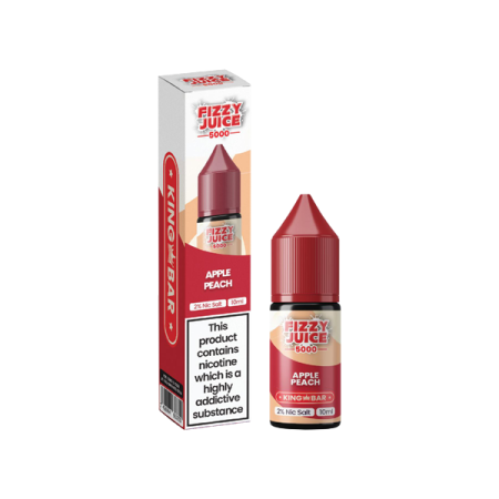 20mg Fizzy Juice King Bar 10ml Nic Salts (50VG/50PG) - Flavour: Apple Peach