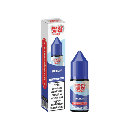 20mg Fizzy Juice King Bar 10ml Nic Salts (50VG/50PG) - Flavour: Mr Blue