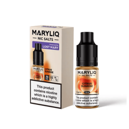 20mg MARYLIQ Nic Salt By Lost Mary 10ml (50VG/50PG) - Flavour: Citrus Sunrise