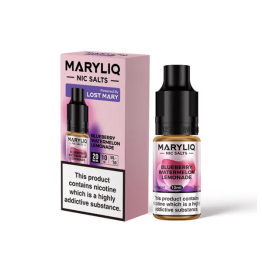 20mg MARYLIQ Nic Salt By Lost Mary 10ml (50VG/50PG) - Flavour: Blueberry Watermelon Lemonade