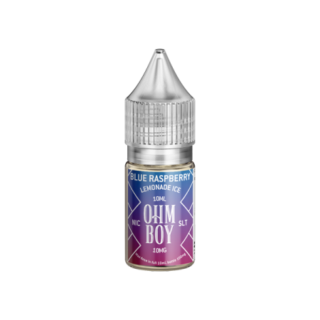 10mg Ohm Boy SLT 10ml Nic Salt (50VG/50PG - Flavour: Blue Raspberry Lemonade Ice