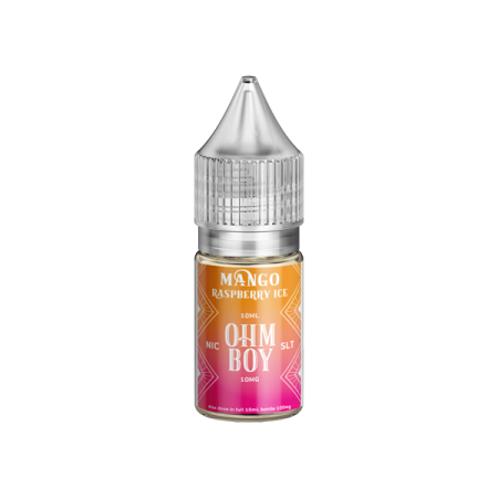 10mg Ohm Boy SLT 10ml Nic Salt (50VG/50PG - Flavour: Mango Raspberry Ice