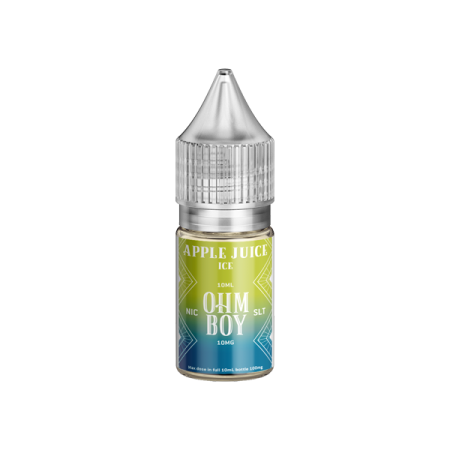 10mg Ohm Boy SLT 10ml Nic Salt (50VG/50PG - Flavour: Apple Juice Ice