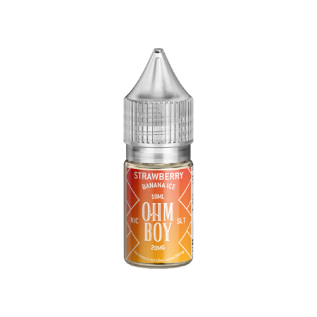 20mg Ohm Boy SLT 10ml Nic Salt (50VG/50PG) - Flavour: Strawberry Banana Ice