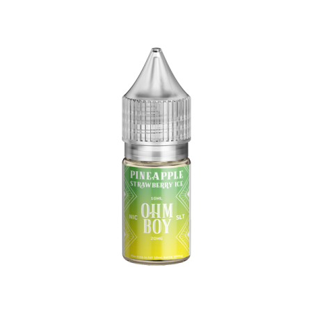 20mg Ohm Boy SLT 10ml Nic Salt (50VG/50PG) - Flavour: Pineapple Strawberry Ice