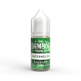 10mg Ohm Boy Volume III 10ml Nic Salt (50VG/50PG) - Flavour: Watermelon Rhubarb Chilled