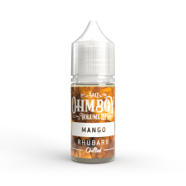 10mg Ohm Boy Volume III 10ml Nic Salt (50VG/50PG) - Flavour: Mango Rhubarb Chilled