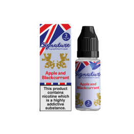 6mg Signature Flavours TPD 10ml E-Liquid (80VG/20PG) - Flavour: Apple & Blackcurrent