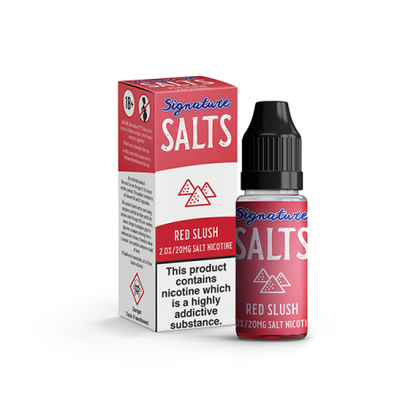 20mg Signature Salts By Signature Vapours 10ml Nic Salt (50VG/50PG) (BUY 1 GET 1 FREE) - Flavour: Red Slush