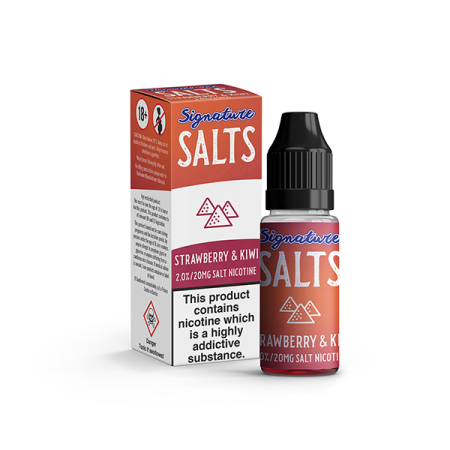 20mg Signature Salts By Signature Vapours 10ml Nic Salt (50VG/50PG) (BUY 1 GET 1 FREE) - Flavour: Strawberry Kiwi