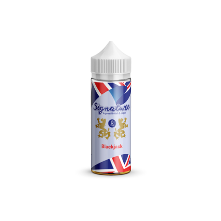 Signature Flavours 100ml E-liquid 0mg (50VG/50PG) - Flavour: Blackjack