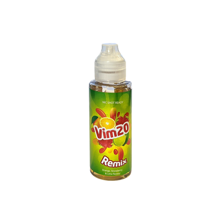 Vim20 100ml E-liquid 0mg (50VG/50PG) - Flavour: Orange Strawberry Lime