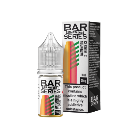 20mg Bar Series Blends 10ml Nic Salts (50VG/50PG) - Flavour: Watermelon X Energy Ice