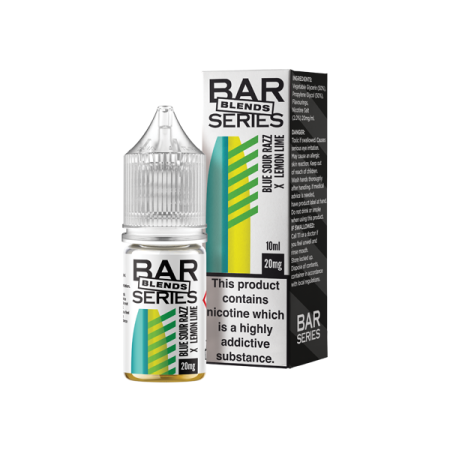 20mg Bar Series Blends 10ml Nic Salts (50VG/50PG) - Flavour: Blue Sour Razz X Lemon Lime