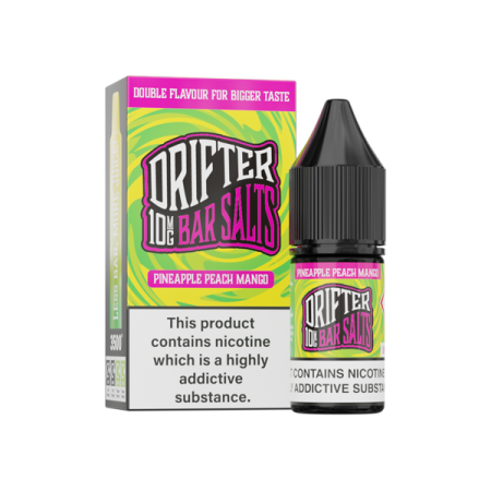 10mg Drifter Bar Salts 10ml Nic Salts (50VG/50PG) - Flavour: Pineapple Peach Mango