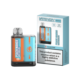 20mg Vapengin Mercury Disposable Vape Device 600 Puffs - Flavour: Peach Mango Watermelon