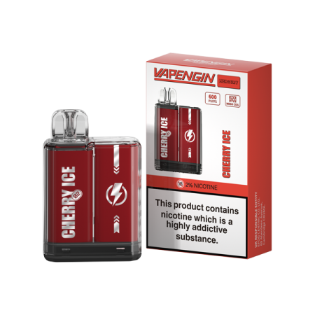 20mg Vapengin Mercury Disposable Vape Device 600 Puffs - Flavour: Cherry Ice