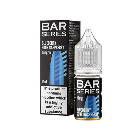 10mg Bar Series 10ml Nic Salts (50VG/50PG) - Flavour: Blueberry Sour Raspberry