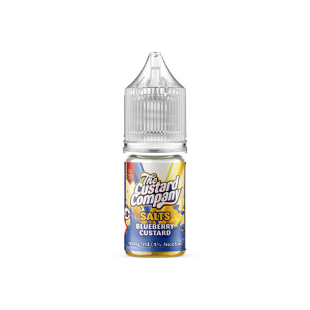 10mg The Custard Company Flavoured Nic Salt 10ml (50VG/50PG) - Flavour: Blueberry Custard