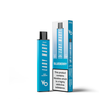 20mg Lady Mary VBS11 Disposable Vape 600 Puffs - Flavour: Blueberry