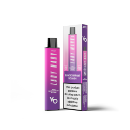 20mg Lady Mary VBS11 Disposable Vape 600 Puffs - Flavour: Blackcurrant Squash