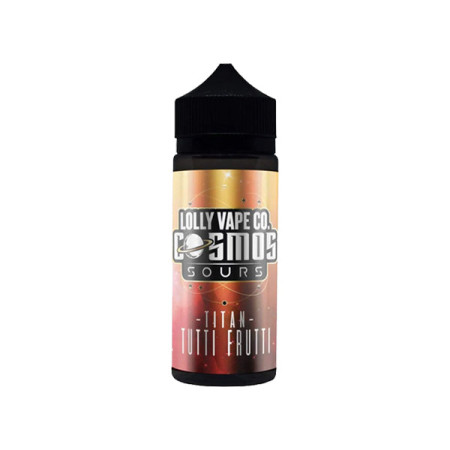 Lolly Vape Co Cosmos Sours 100ml Shortfill 0mg (80VG/20PG) - Flavour: Titan Tutti Fruity