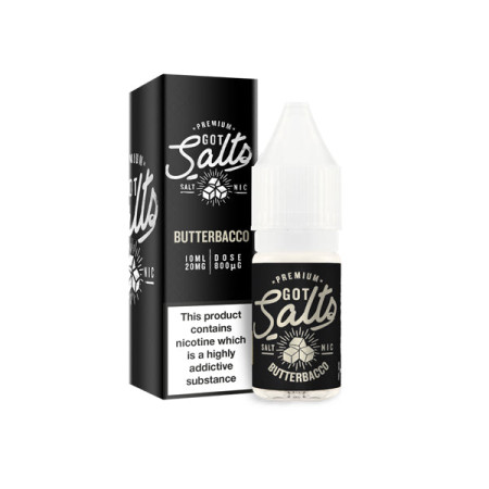 20mg Got Salts 10ml Nic Salts (50VG/50PG) - Flavour: Butterbacco