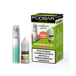 20mg Podbar Salts x Innokin Endura S1 Disposable Vape Kit 3500 Puffs - Flavour: Watermelon Ice