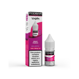 20mg Podbar Salts 10ml Refill Nic Salts (60VG/40PG) - Flavour: Fruit Punch