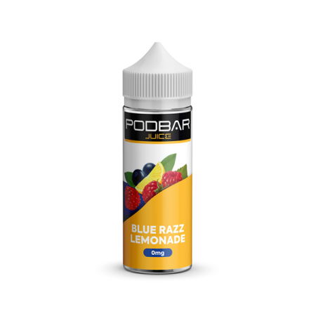 Podbar Juice 100ml Shortfill 0mg (50VG/50PG) - Flavour: Blue Razz Lemonade