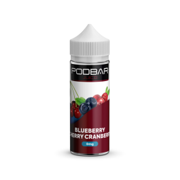 Podbar Juice 100ml Shortfill 0mg (50VG/50PG) - Flavour: Blueberry Cherry Cranberry