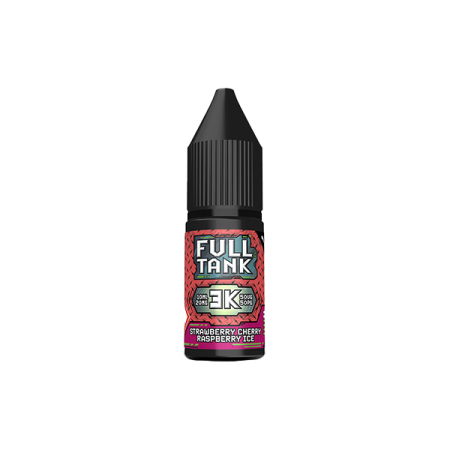 20mg Full Tank 3K Bar Nic Salt 10ml (50VG/50PG) - Flavour: Strawberry Cherry Raspberry Ice