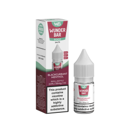 20mg Wunderbar 6000 Salts 10ml Nic Salts (60PG/40VG) - Flavour: Blackcurrant Menthol