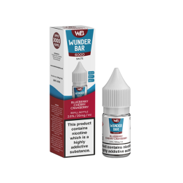 20mg Wunderbar 6000 Salts 10ml Nic Salts (60PG/40VG) - Flavour: Blueberry Cherry Cranberry