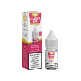 20mg Wunderbar 6000 Salts 10ml Nic Salts (60PG/40VG) - Flavour: Raspberry Pineapple