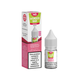 20mg Wunderbar 6000 Salts 10ml Nic Salts (60PG/40VG) - Flavour: Strawberry Watermelon Bubblegum