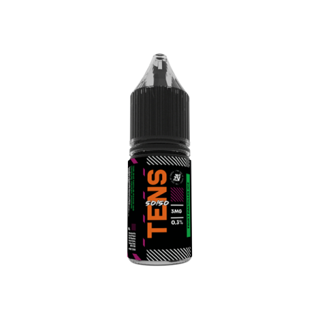 6mg Tens 50/50 10ml (50VG/50PG) - Pack Of 10 - Flavour: Fruit Pastilles Ice